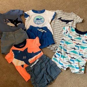 EUC CARTER’S 9 month - shark and whales